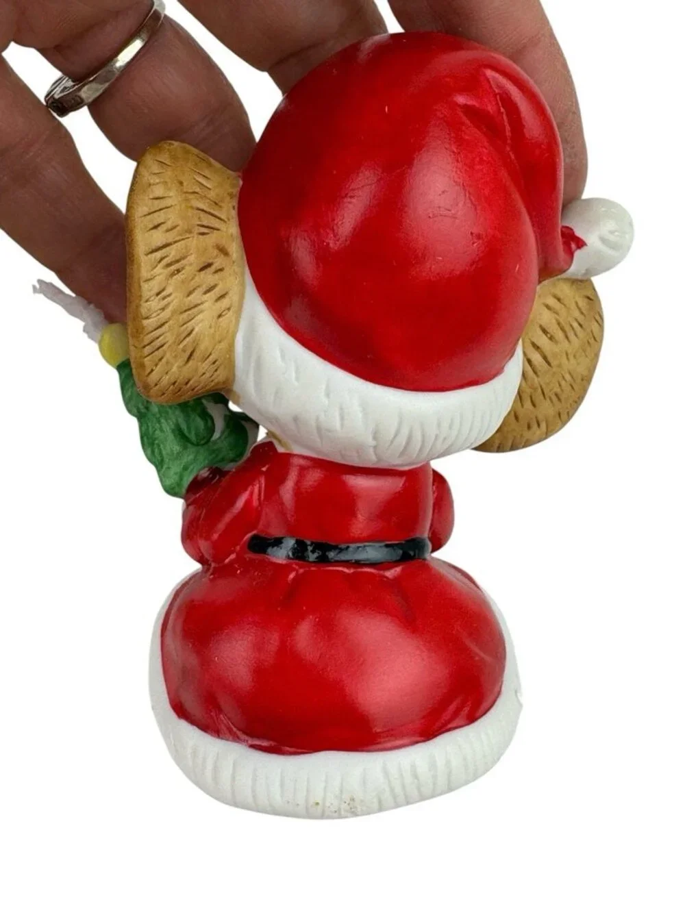 Vintage Homco Christmas Mice #5405 Santa Mouse Ceramic Bisque Figurines Set of 3